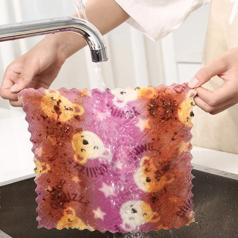 Тряпки из микрофибры ручные полотенца посуда кухонная утварь гидрофильные