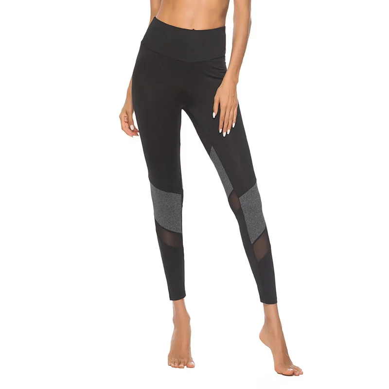 Спортивные женские леггинсы для фитнеса с высокой талией бесшовные эффектом
