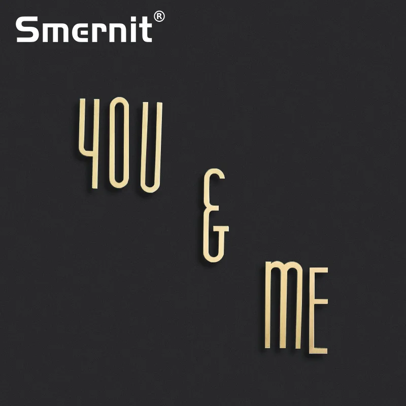 7 см A Z латунный номер для дома дверная табличка отеля адресная буква цифровые