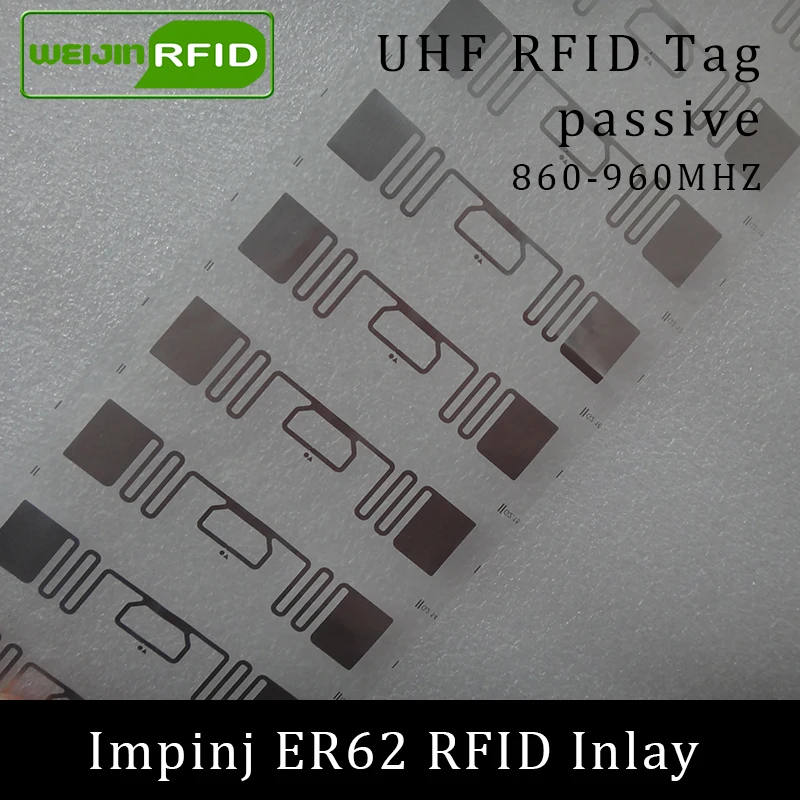 UHF rfid метка ER62 inlay Impinj Monza R6 MR6 чип 860 960 МГц 900 915 868 Higgs3 EPCC1G2 6C смарт карта пассивная