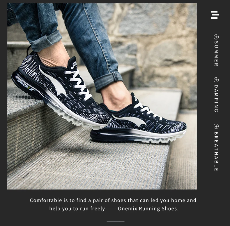 ONEMIX 202 Мужская Спортивная обувь для пробежки музыкальный ритм мужские Сникеры