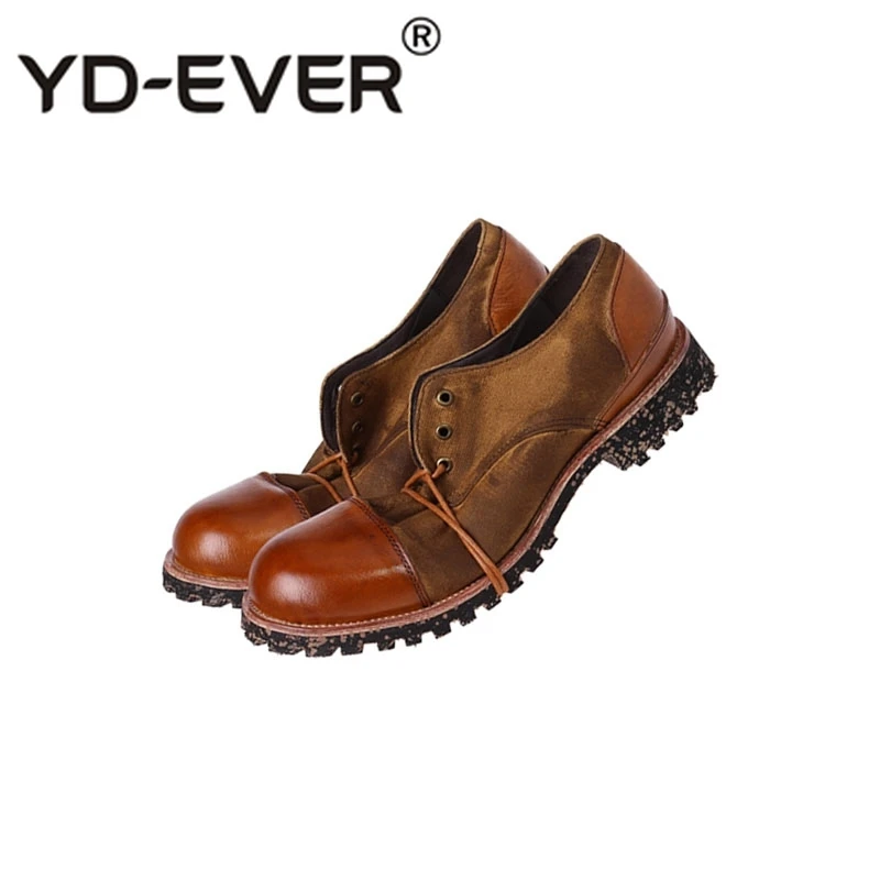 Итальянские мужские туфли-оксфорды ручной работы из натуральной кожи