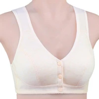 women comfortable soft cotton front close bralette sujetador age size big wear bra women casual large everyday size middle q6c8