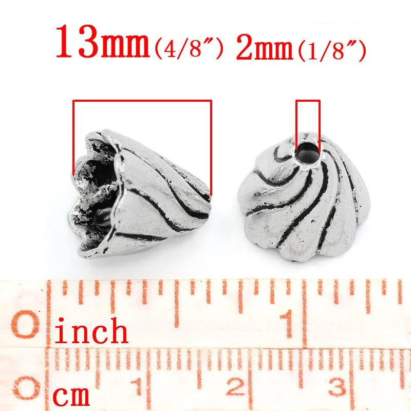 DoreenBeads цинковые бусины из металлического сплава колпачки часы серебряного цвета