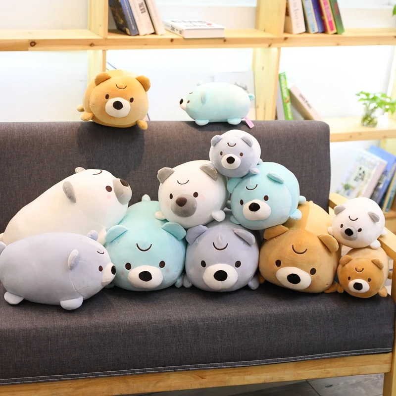 

30/40cm Cute Cartoon Bear Animals Comtable Baby Pillow Kawaii Doll Kid Toy