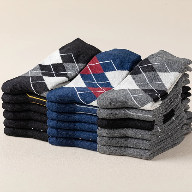 

2021 деловые носки, мужские дышащие толстые зимние теплые хлопковые носки, Длинные мужские высококачественные брендовые носки для мужчин, по...