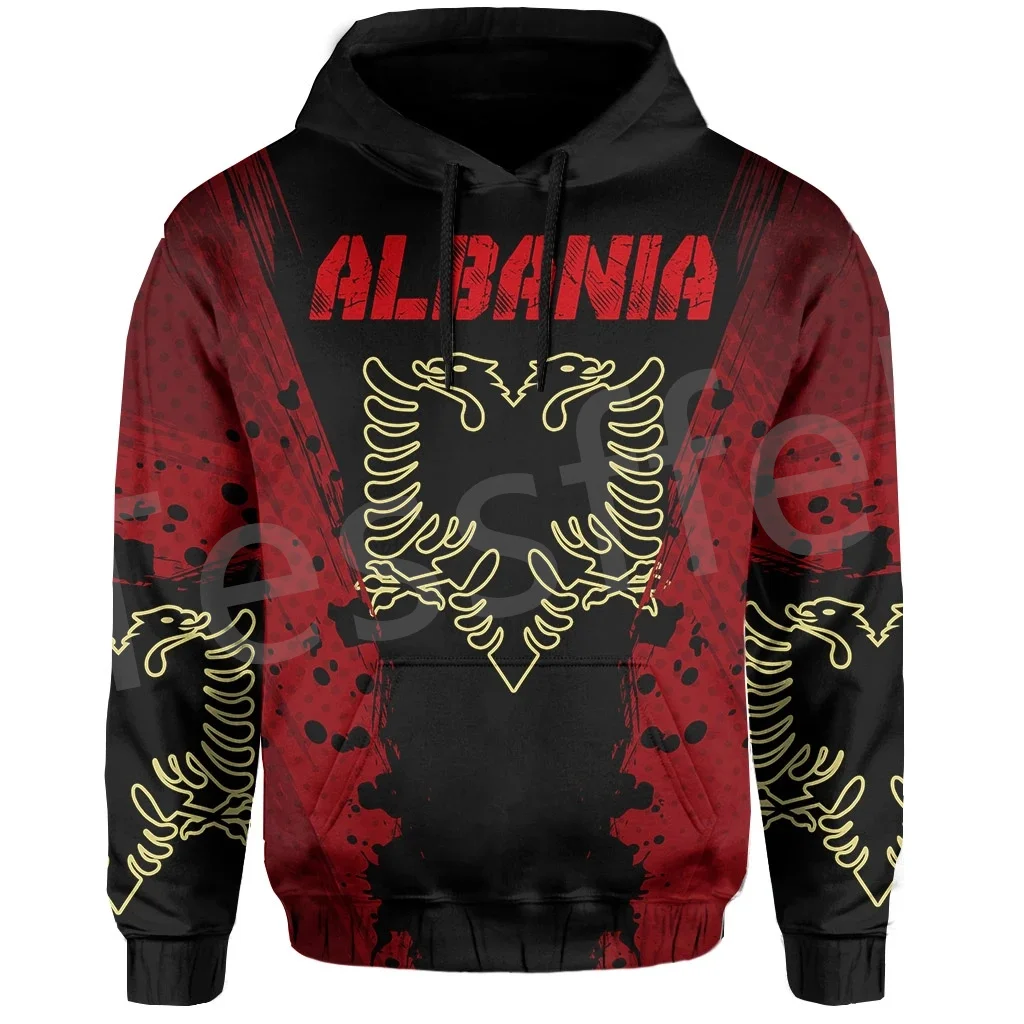 

Tessffel NewFashion Country Flag Albania Shqipër Tattoo Men/Women Tracksuit 3DPrint Harajuku Streetwear Casual Funny Hoodies A15
