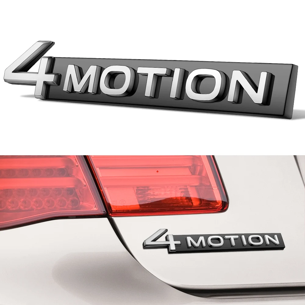 4 Движения значок табличка наклейка задний багажник для Volkswagen Tiguan Passat B5 B6 B7 Golf 5 6 7