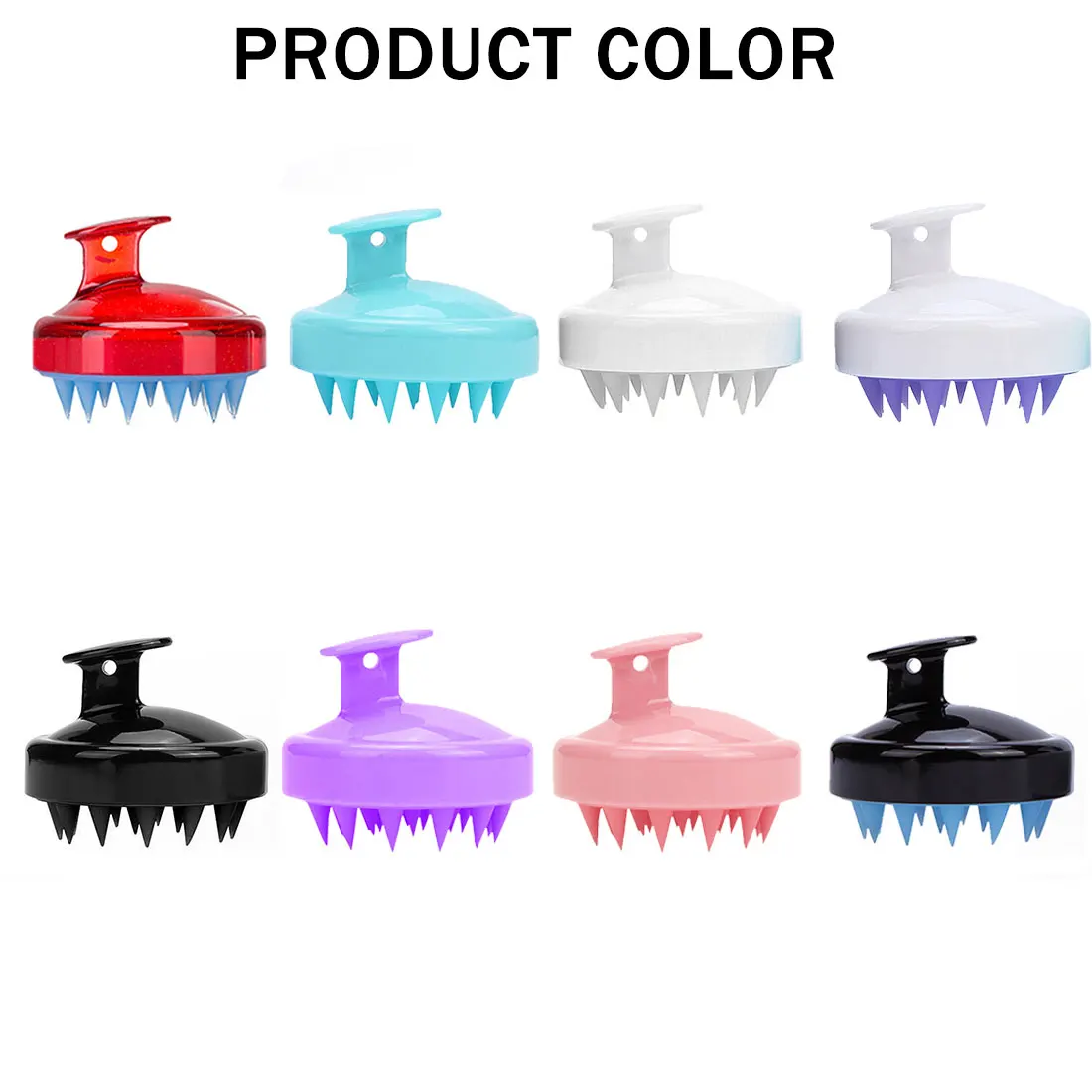

New Cleaning Scalp Head Massage Soft Silicone Shampoo Brush Hair Salon Home Shampoo Brush Bath Comb Hair Dressing Tool