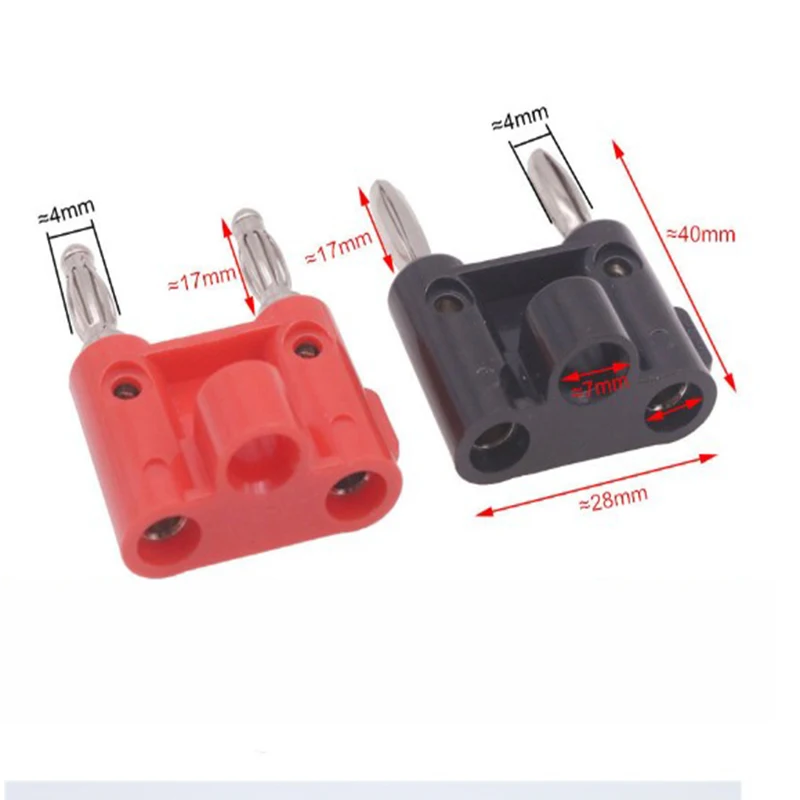 2 шт. 4 мм контрольные выводы вилки типа банан разъем Динамик переходник