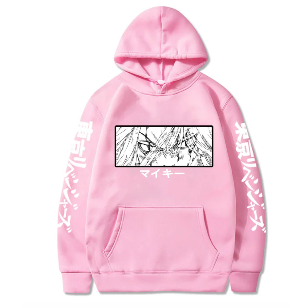 

Mikey Eyes Hoodies Anime Cosplay Tokyo Revengers Pullovers Women Men Solid Oversized Casual Streetwear Sweater 2021 New Top
