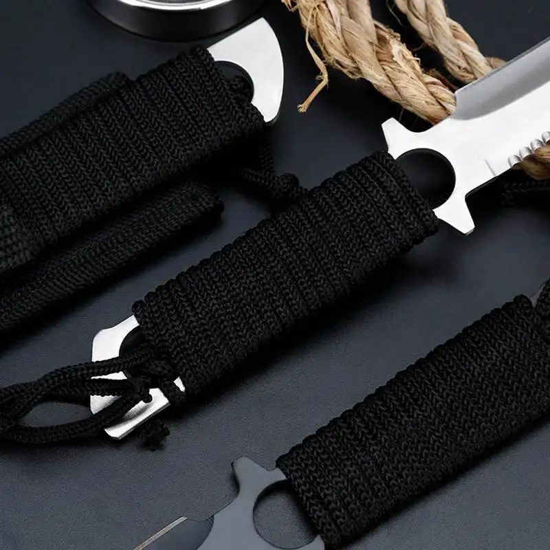 

Stainless Steel Diving Straight Knife Survival Camping Pocket Knife Outdoor Tactical Knife Leggings Paratroopers Knife