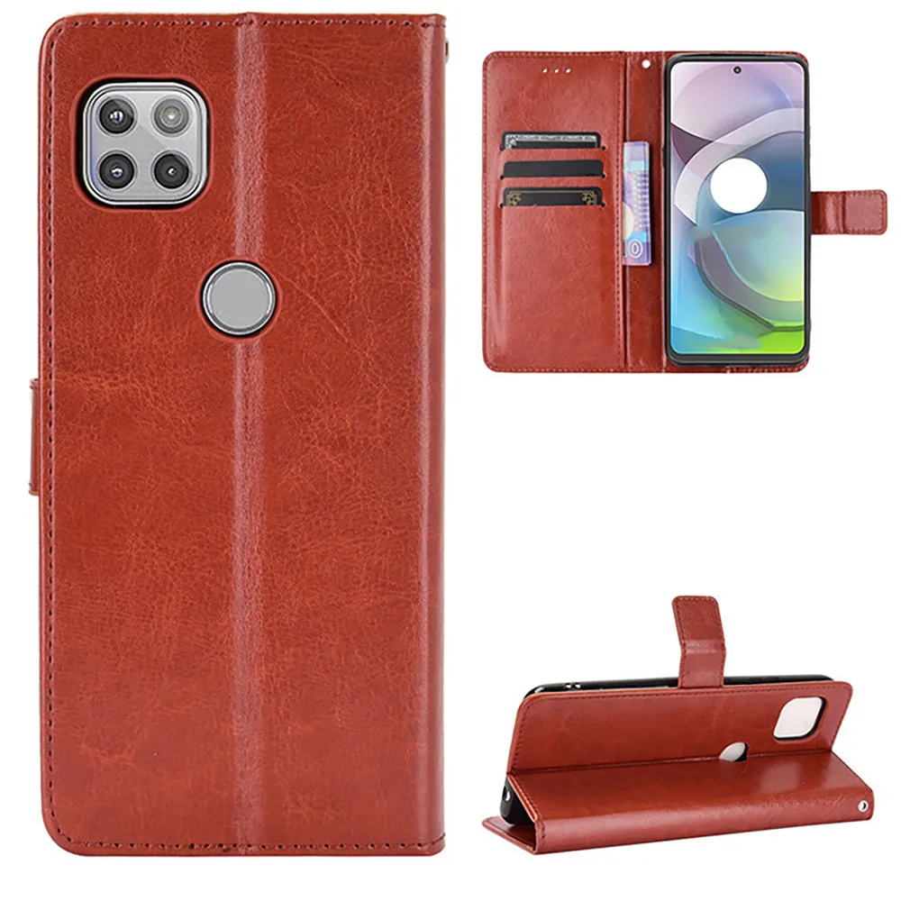 

Protective Sleeve Cover Shell with Lanyard for Moto rola G 5G Phone Protective Case Flip Leather Phone Case
