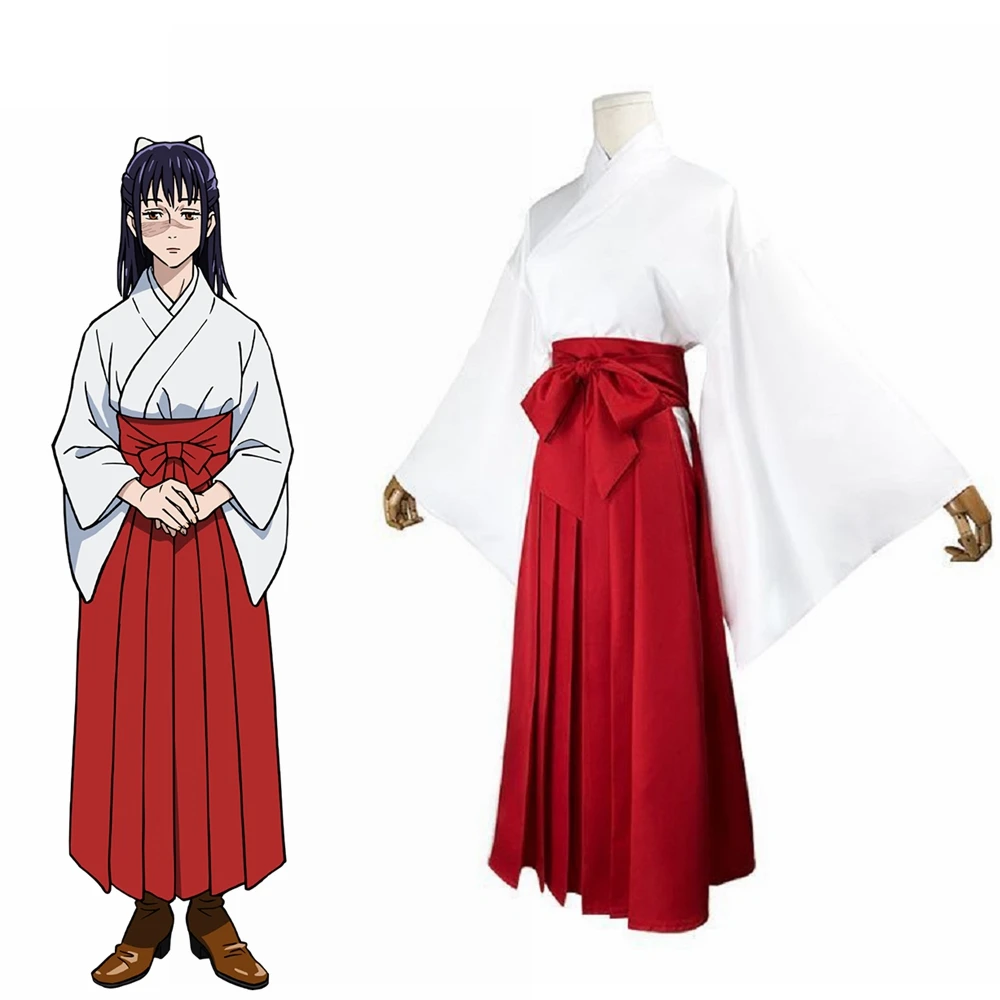 

Унисекс аниме косплей ююютсу Kaisen Iori Utahime Кимоно костюмы косплей Униформа Рождество Хэллоуин Одежда для вечеринки