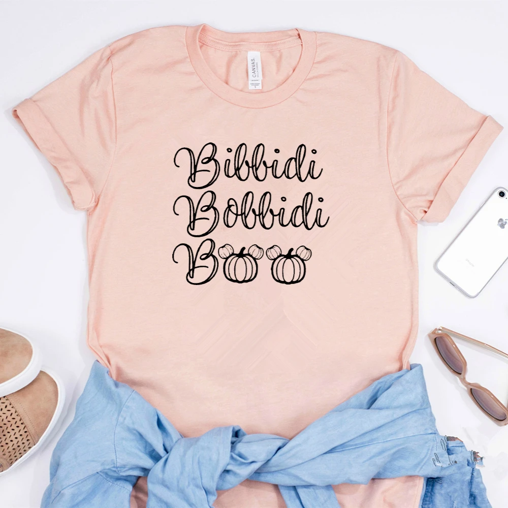 2019 Bibbidi Bobbidi Boo футболка Spookiest Night Ever Хэллоуин рубашка смешная Тыква рубашки с