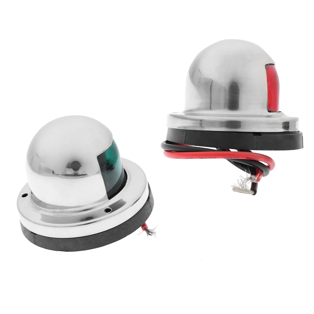 1 пара водонепроницаемые светодиодные навигационные фонари из нержавеющей стали