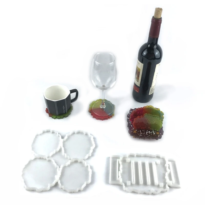 

Tray Molds DIY Resin Coaster Molds Silicone Resin Tray Molds Epoxy Resin Casting Molds for DIY Casting Home Decoration