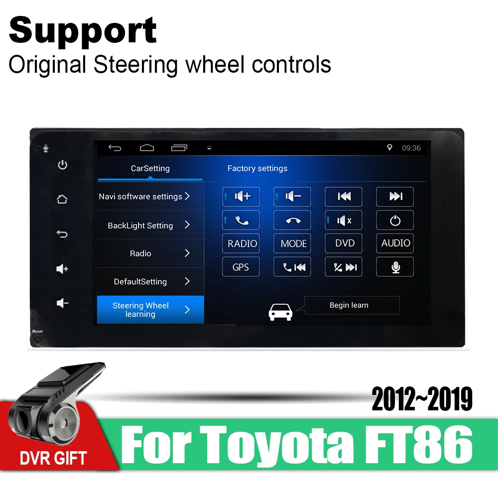 Автомобильный gps мультимедийный плеер ZaiXi для Toyota 86 FT86 GT86 2012 ~ 2019 автомобильный