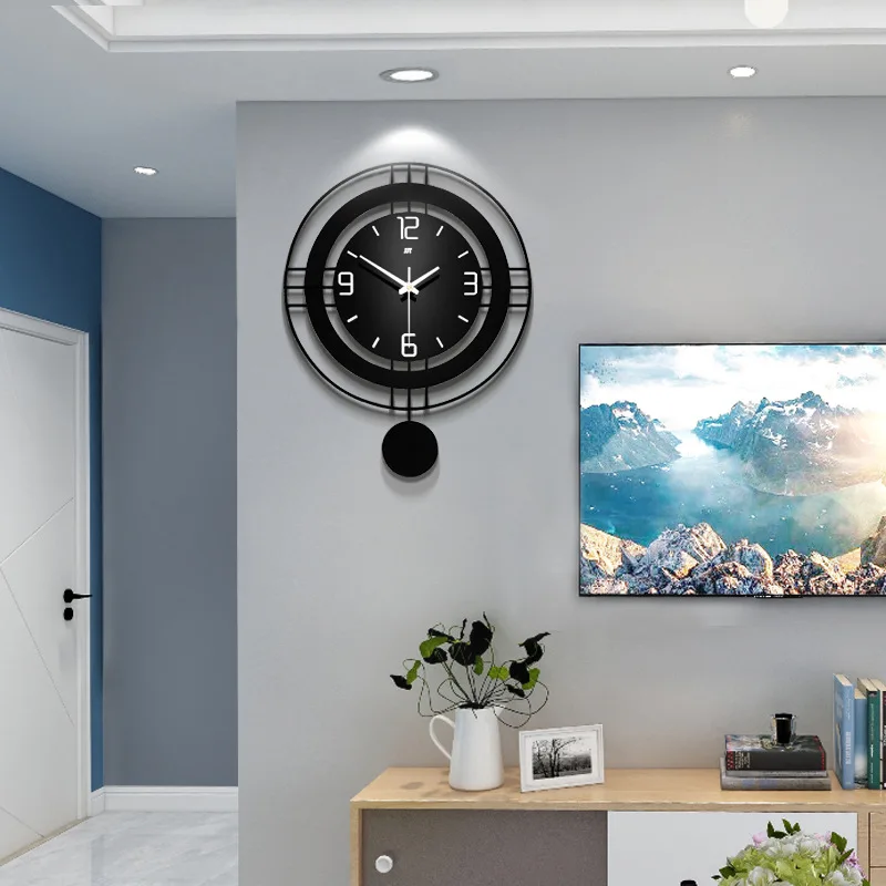 

Silent Simplicity Wall Clock , Acrylic Hanging Clock Easy to Read for Home Office School Decor Clock
