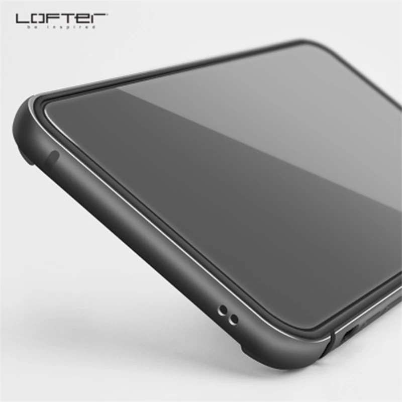 

LOFTER Creative metal frame mobile phone case for iPhone 11 Pro Max / 11 Pro /Xs MAX Drop Resistance Case