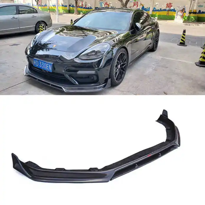 

Подходит для Porsche Turbo, губа из углеродного волокна, парамелла 971, большая горловина, передняя Лопата