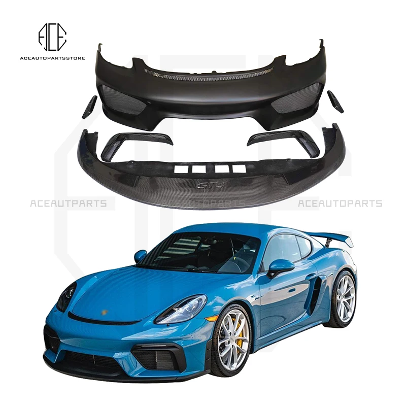 Комплект кузова автомобиля в стиле GT4 передний бампер задняя губа задний спойлер