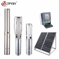 6 inch hybrid solar water pump well submersible water pump system