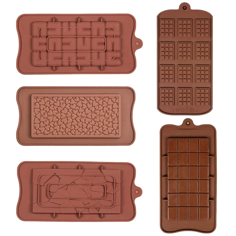 

Silicone Break Apart Chocolate Mold Chocolate Bar Mould Homemade Food Grade Protein And Energy Bar Mold
