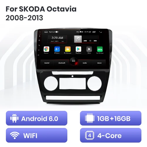 1-16GB for wifi Junsun V1 2G+ 32G Android 9,0 DSP для SKODA Octavia 2 2008-2013 автомобильный Радио Мультимедиа Видео плеер навигация gps RDS 2 din dvd - Цвет: 1-16GB for wifi