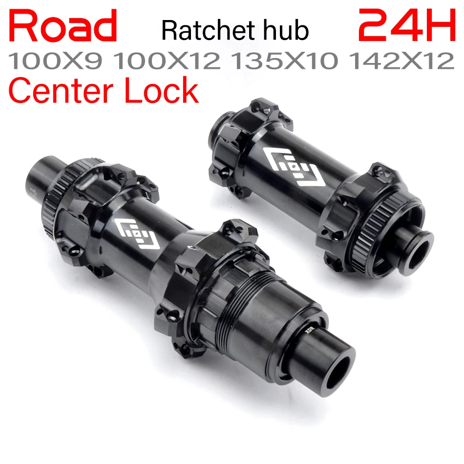 

Road bike hub Center Lock disc brake hub 24 hole Thru Axle/quick release HG/XDR100*9 100*12 135*10 142*12 36T/60T ratchet system