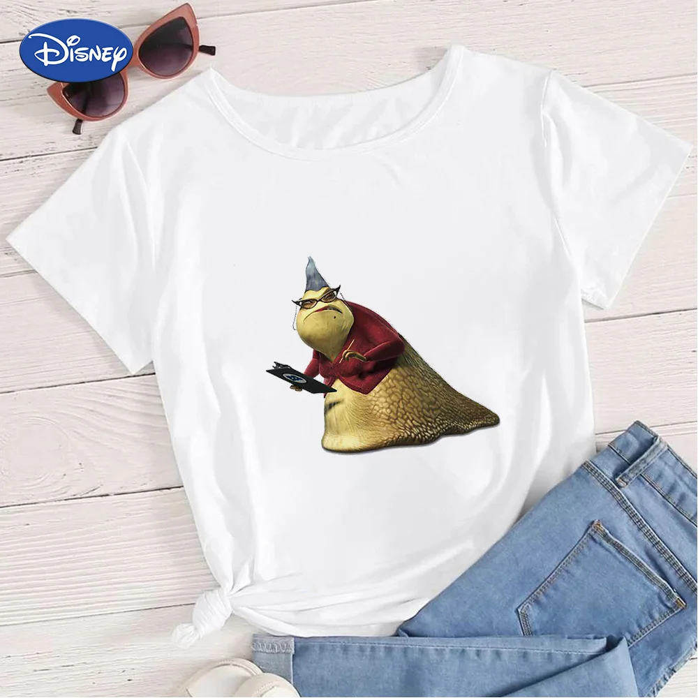 

Monsters University Professor T Shirts Disney Fashion Clothes Summer 2022 Kawaii Short Sleeve Y2K Tops Ropa Mujer Free Shipping