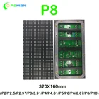 Наружный видеоэкран панель светодиодного модуля P8 rgb matrix, полноцветная модульная панель 32x16 см P10 P8 IP65