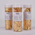 Золотаясеребряная фольга 24K, натуральная Золотая Порошковая фольга, изготовленная из натурального золотого листа, пищевая бумага для ухода за кожей, украшения пищевых продуктов