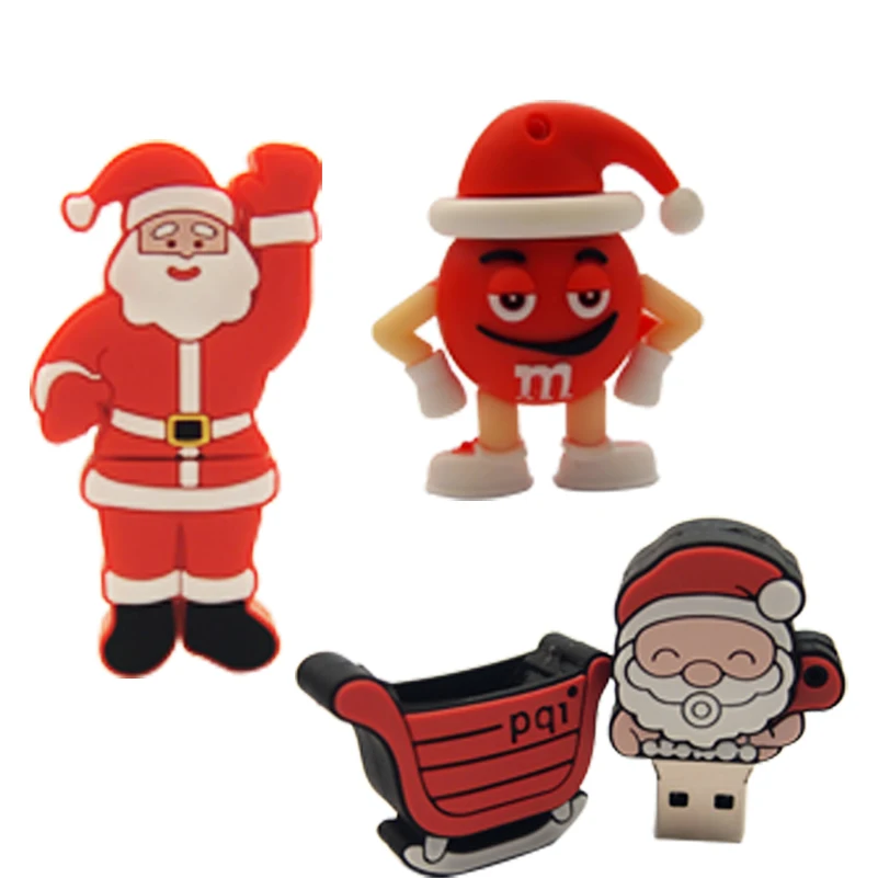Подарок на Рождество праздник USB флэш накопитель мини память 32 ГБ 64 128 Мб 2 0 ключ