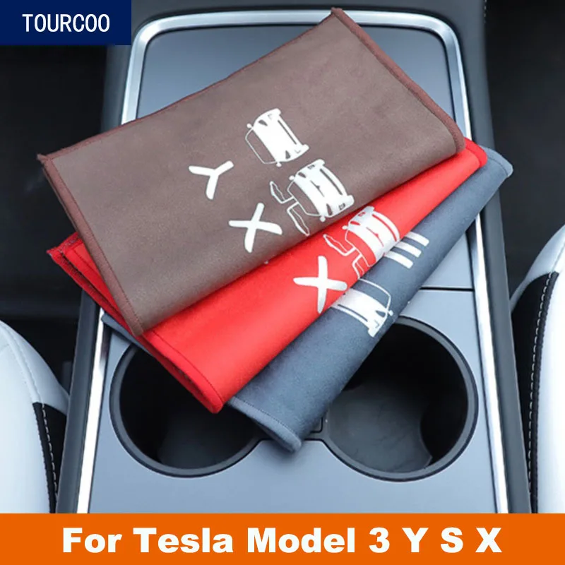 

Утолщенное двухстороннее полотенце из кораллового флиса для очистки Tesla Model 3 Y S X, 2 шт.