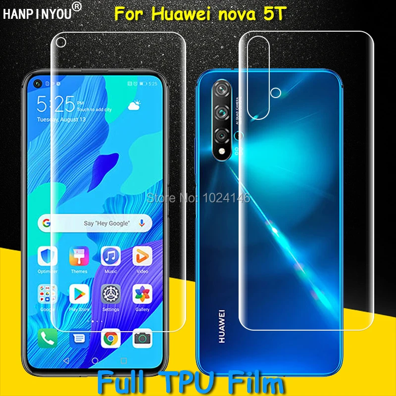 Защитная пленка из мягкого ТПУ для Huawei nova 5T 7i 6 SE 5i 5 Pro 5Z 4e Lite 3 3e 3i (не