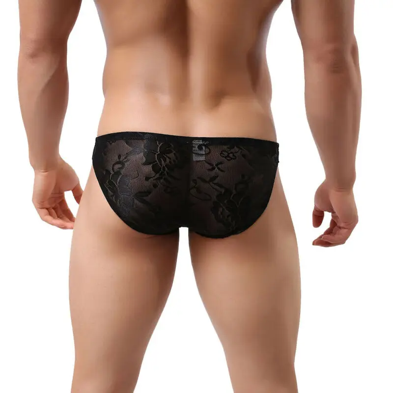 

Summer Men's Underwear Plain Briefs Lingerie Boxer Thong Long Sheath Panties