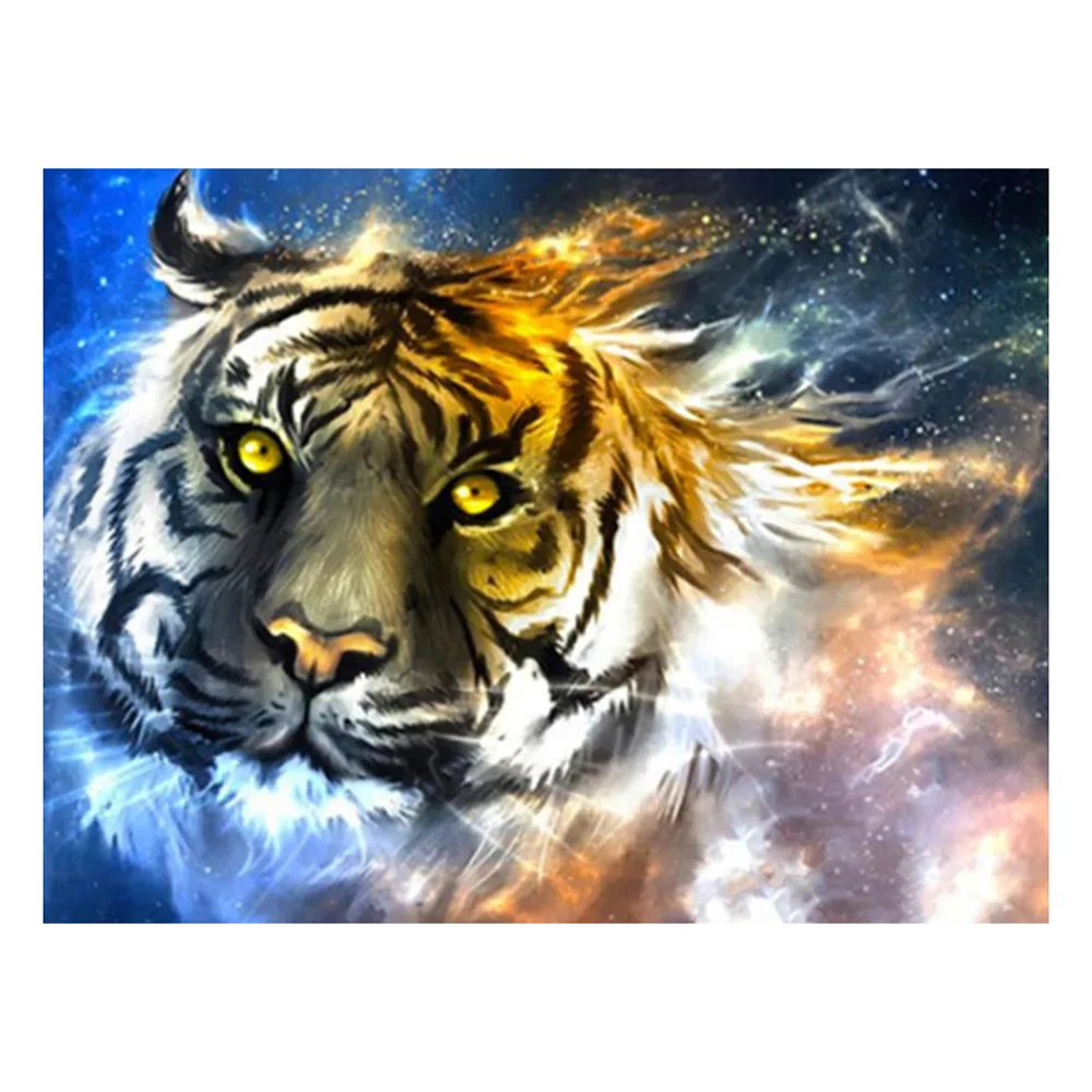 

5D DIY Tiger Animal Diamond Painting Square Round Rhinestone Hobby Crafts Mosaic Handmade Gifts Cross Stitch Home Decoration