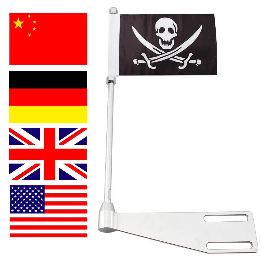 Багажник на боковой стороне мотоцикла стойка с флагом подходит для индийских