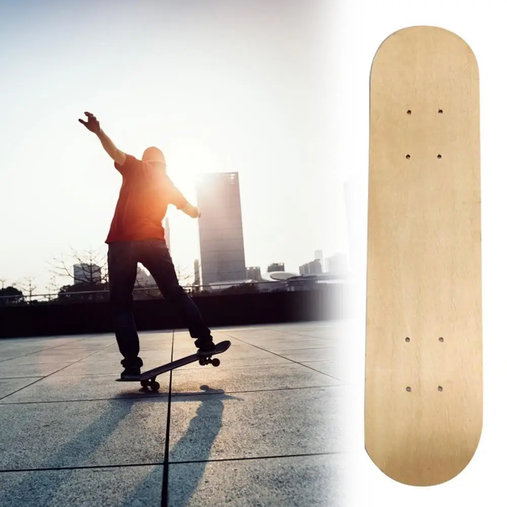 Детский скейтборд самодельный четырехколесный окрашенный семислойный кленовый