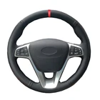 Оплетка на руль для Лада Веста 2015-чехол рулевого колеса автомобиля, 2019, 2020, Xray 2015-2021, Ручное шитье