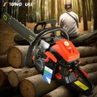 Бензопила регистрации пила 9800 Вт бензиновая цепная пила высокой мощности небольшой Портативный цепная пила регистрации многофункциональная 68CC 87CC 2-х тактный двигатель