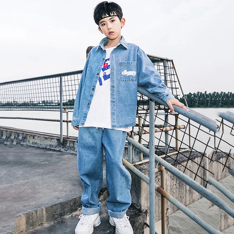 Джазовые танцевальные костюмы для мальчиков одежда в стиле хип-хоп детская