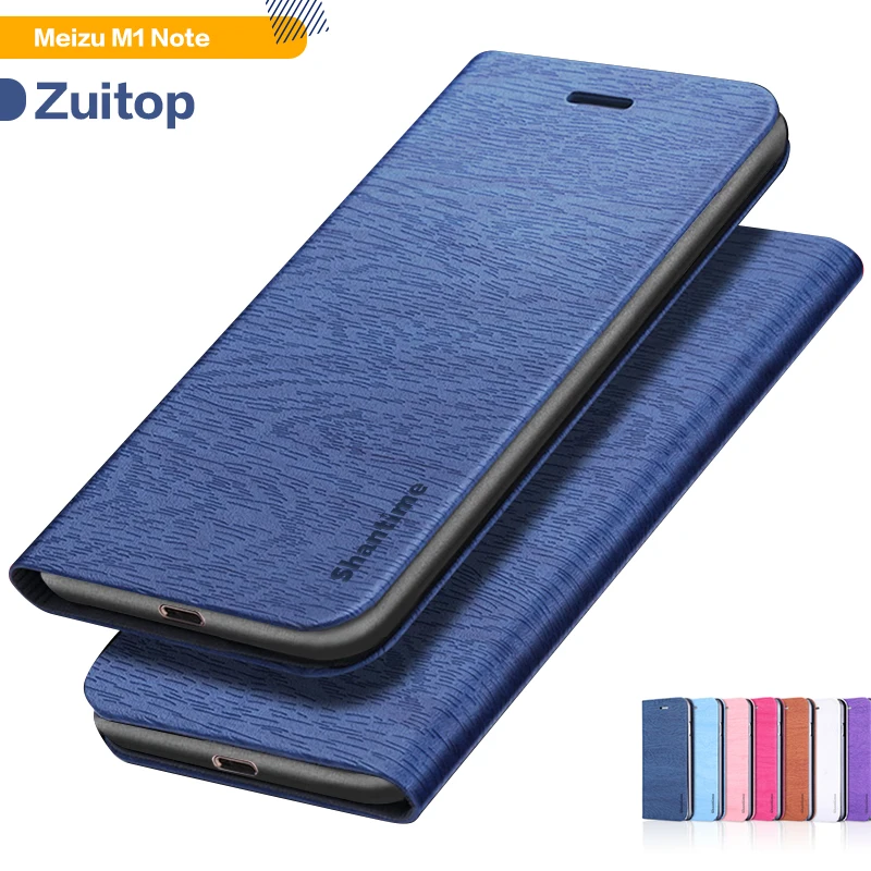Чехол-книжка с текстурой дерева для Meizu M1 Note деловой Чехол-бумажник Мягкая