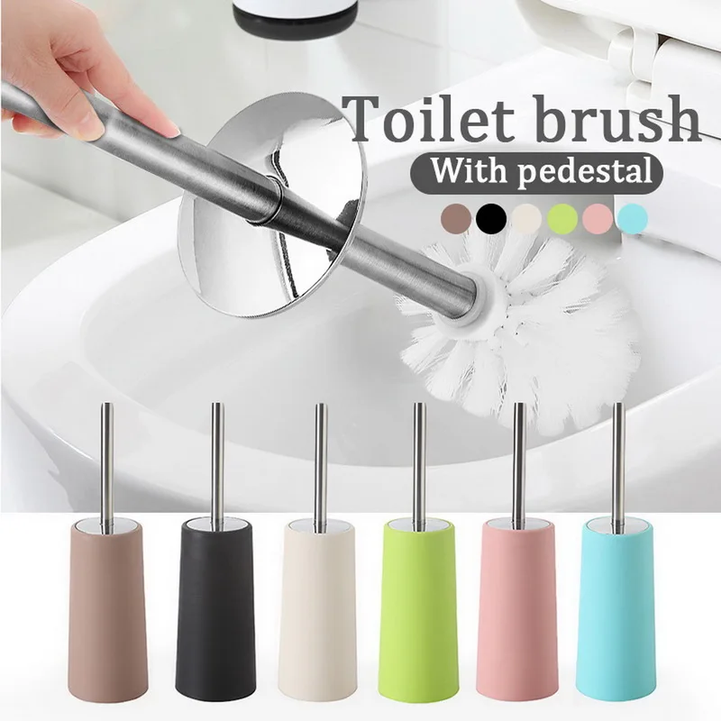 Портативная пластиковая туалетная щетка для ванной комнаты прочные держатели