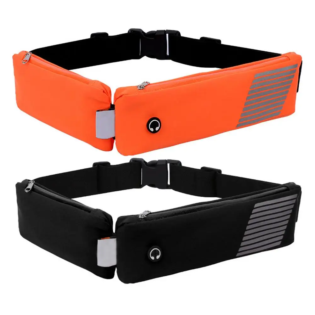 

Outdoor Waist Bag Sports Unisex Anti-theft Running Waist Pack Double-Pocket Jogging Cycling Belt Pouch Adjustable Belt Bag