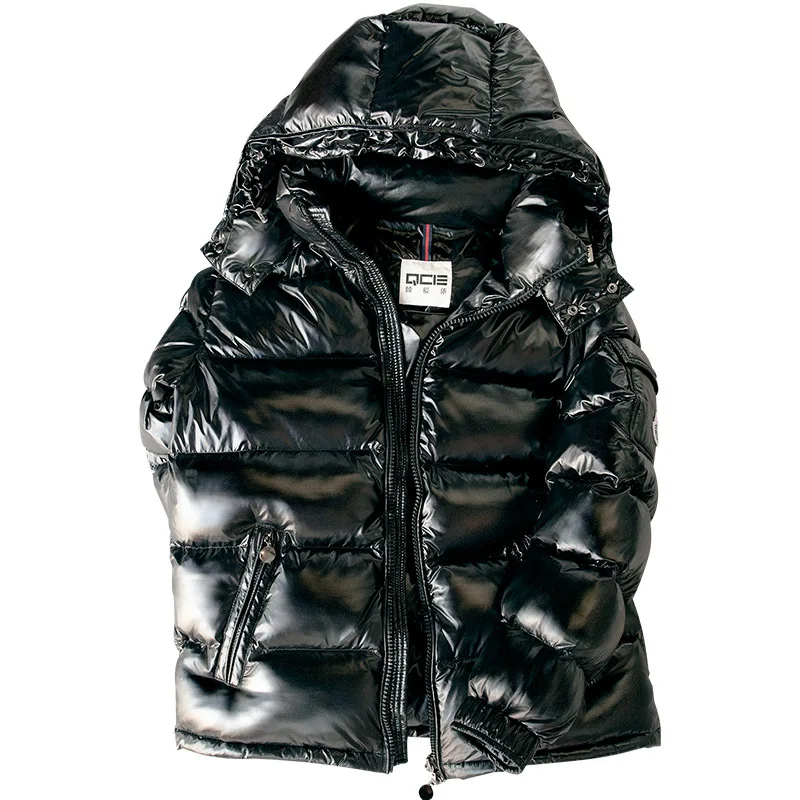 

new covered coats men brief paragraph winter thickening popular glossy leisure coat cuff manufacturer wholesale