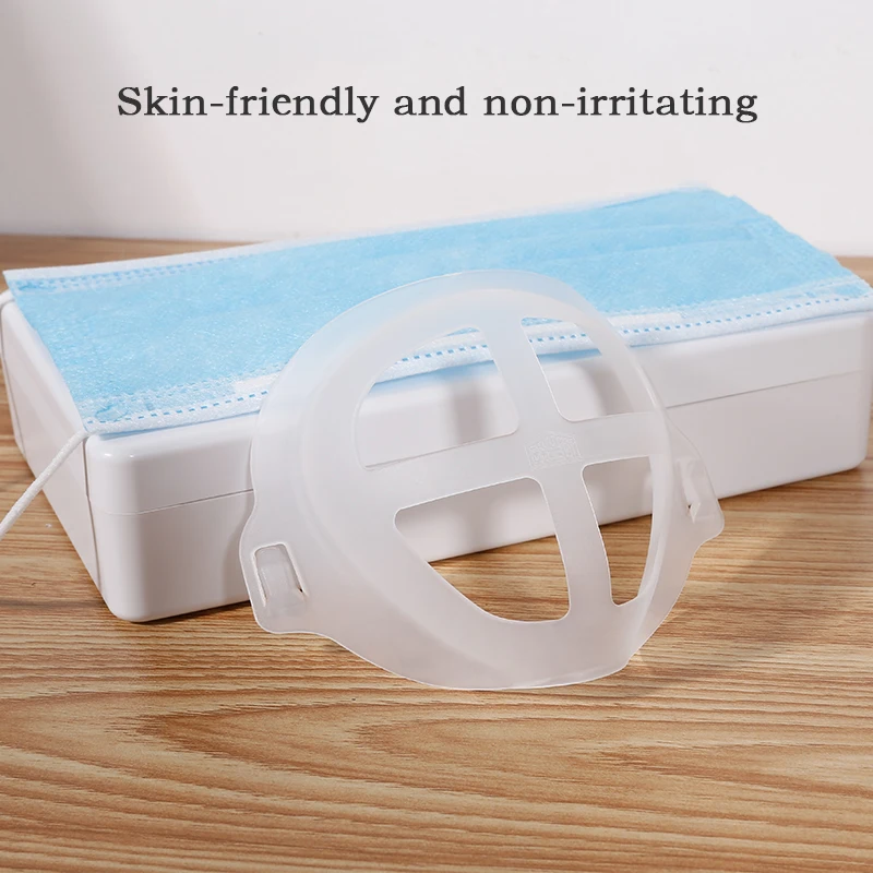 

2pcs 3D Face Mask Bracket Holder Food Grade Suitable for Disposable Dust Masks for Men and Women Breathable Reusable Mask Holder