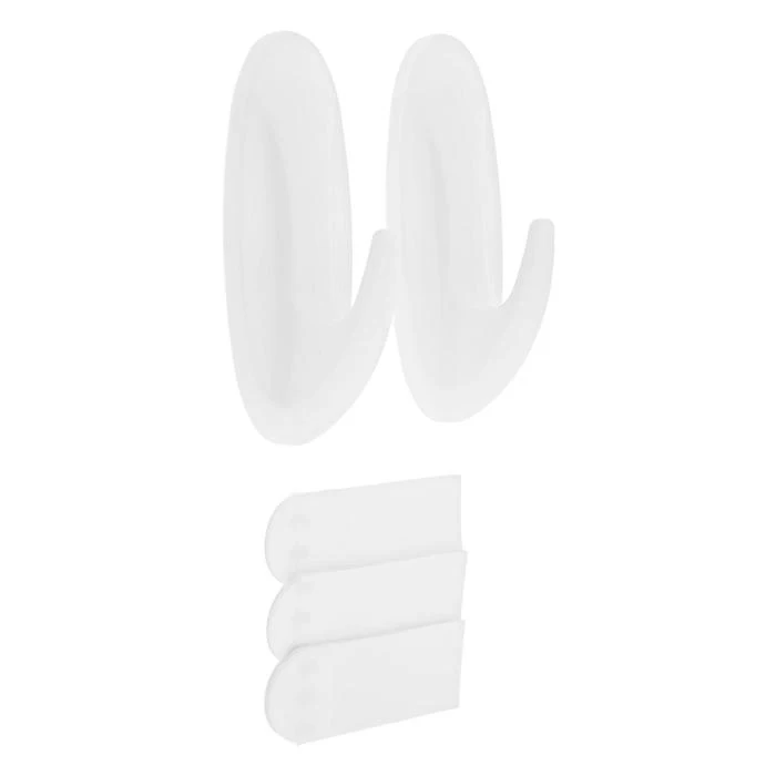 Самоклеящиеся крючки с системой бесследного удаления AVIORA большие в упаковке 2 шт.