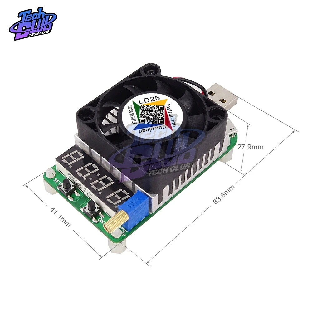 LD25 LD35 25 Вт/35 Вт USB электронный тестер нагрузки Интеллектуальная защита